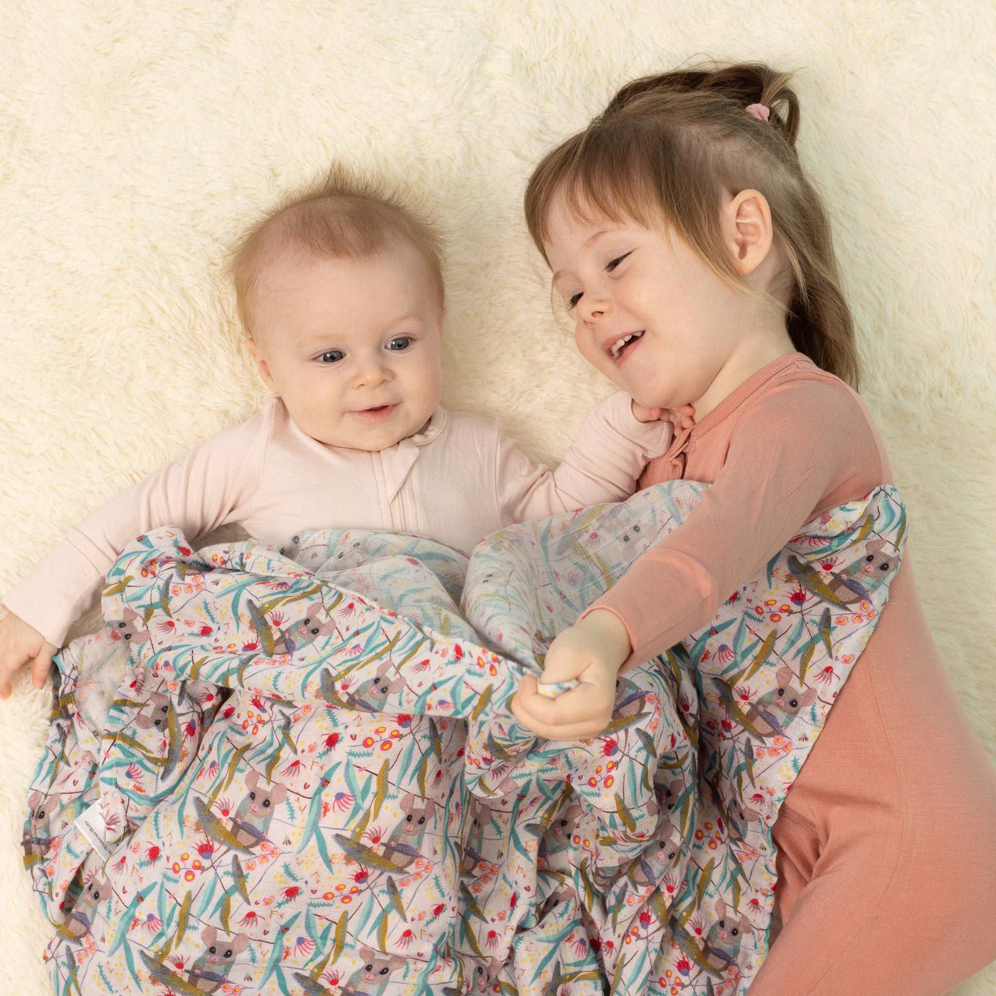 Large Bamboo-Cotton Muslin Swaddles