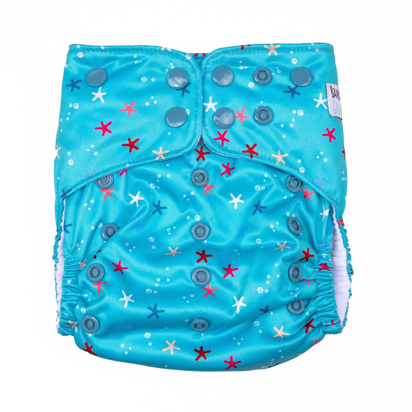 Nappy Bundle "Turquoise" - 6 Nappies and Wet Bag Set
