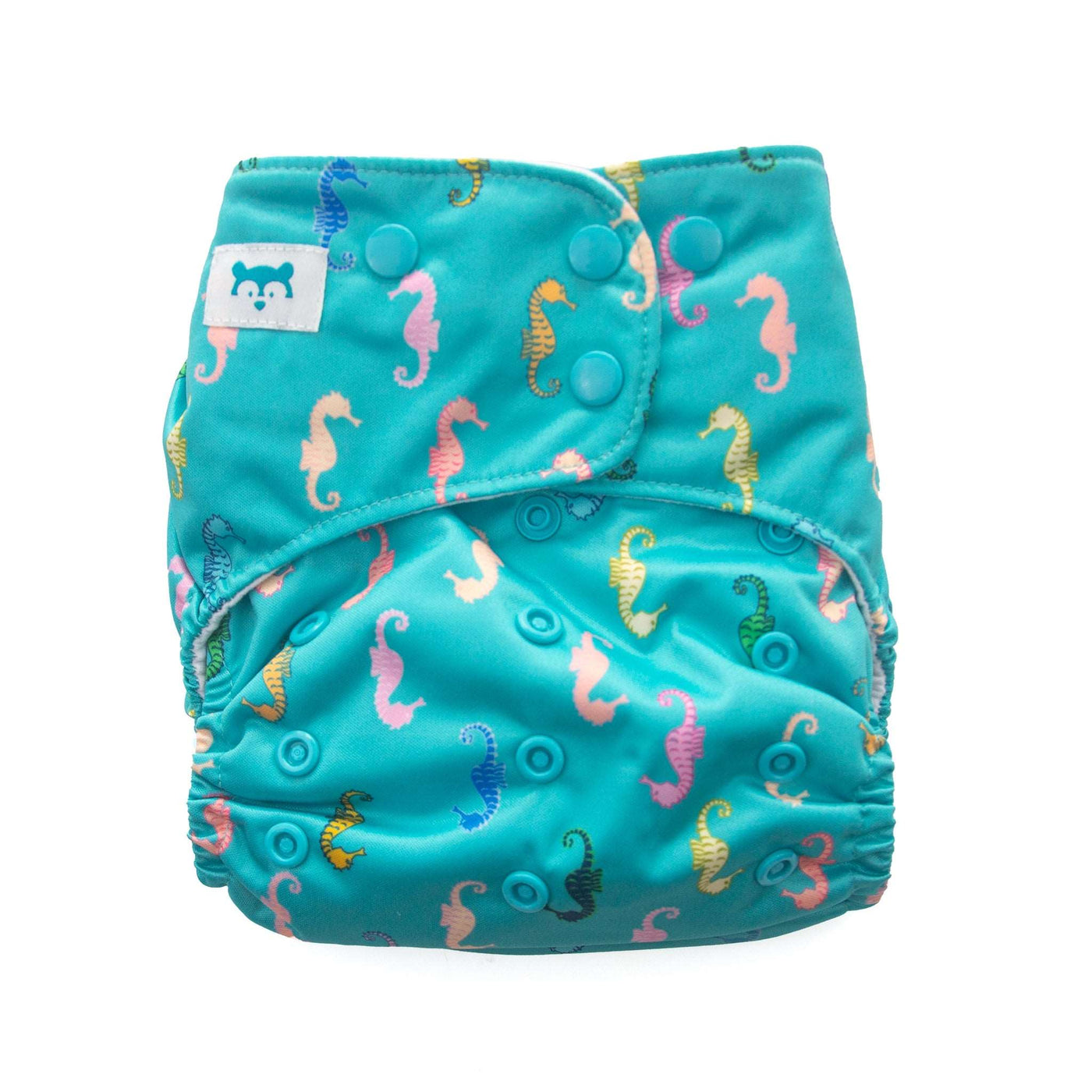 Cloth nappy with sea life pattern