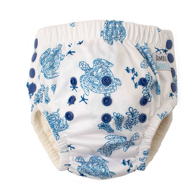 Toilet Training Pants with turtle pattern