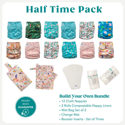 Half Time Cloth Nappy Pack