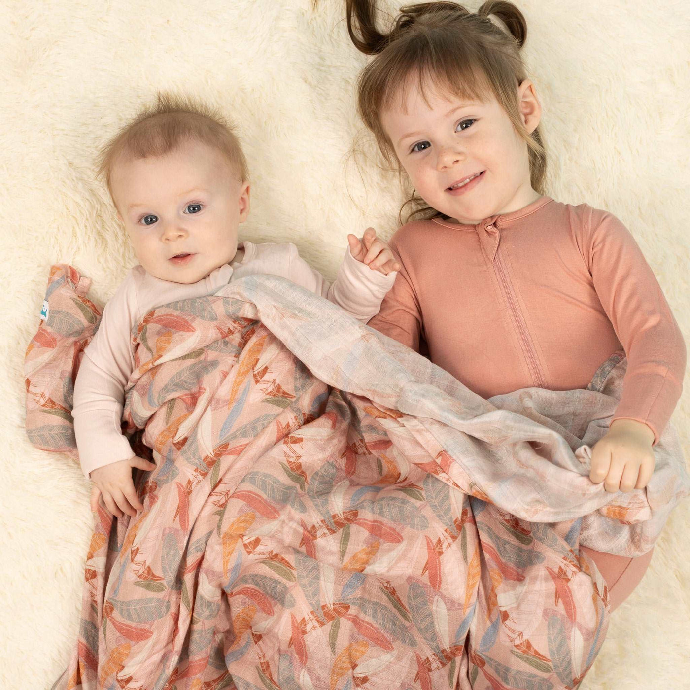 Large Bamboo-Cotton Muslin Swaddles