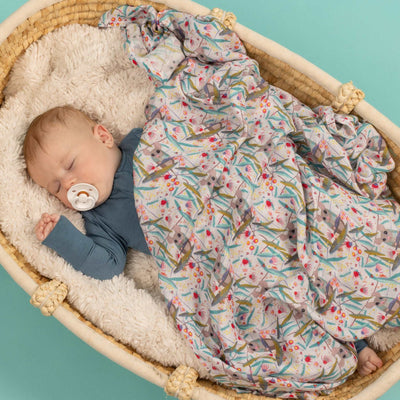 Large Bamboo-Cotton Muslin Swaddles