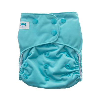 Light blue cloth nappy