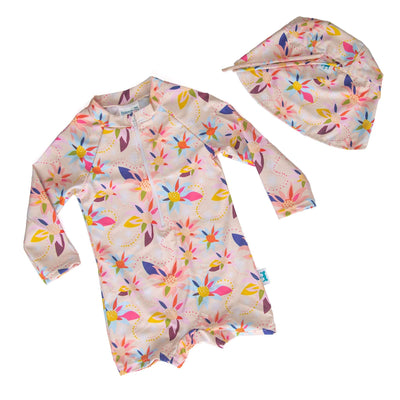 Long-sleeve swim suit for babies