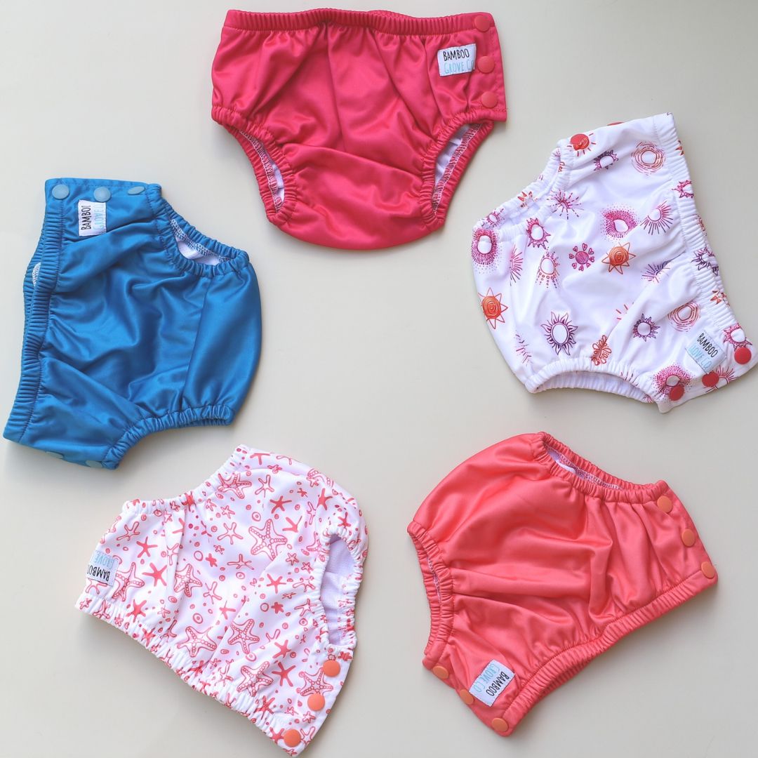 Reusable swim nappy collection